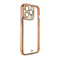 Fashion Samsung Galaxy A12 5G Gold Frame Gel Gold