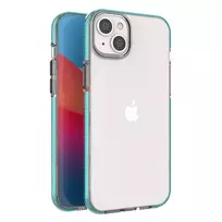Spring  Apple iPhone 14 Plus silikoninis su rėmeliu light dėklas telefonui mėlynos spalvos