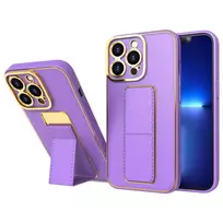 New Kickstand dėklas telefonui Apple iPhone 13 Pro Max su stoveliu violetinės spalvos