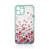 Design Apple iPhone 12 Pro flower dėklas telefonui žydros spalvos