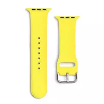 Silikoninė APS apyrankė laikrodžiui Apple Watch 9 / 8 / 7 / 6 / 5 / 4 / 3 / 2 / SE (41 / 40 / 38mm) Strap Watch Bracelet geltonos spalvos