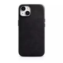 iCarer Oil Wax Premium Leather Apple iPhone 14 Plus Magnetic Leather with MagSafe dėklas telefonui juodos spalvos (WMI14220703-BK)