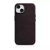 iCarer Oil Wax Premium Leather Apple iPhone 14 Plus Magnetic Leather with MagSafe dėklas telefonui rudos spalvos (WMI14220703-BN)