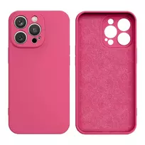 iPhone 14 Plus silikoninis dėklas, fuksijos spalvos