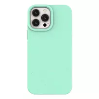 Eco Apple iPhone 14 Plus silikoninis degradable mint dėklas telefonui žalios spalvos