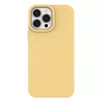 Eco Apple iPhone 14 Plus silikoninis degradable dėklas telefonui geltonos spalvos