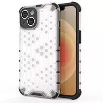 Honeycomb Apple iPhone 14 Plus armored hybrid dėklas telefonui skaidrus