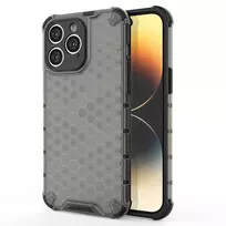 Honeycomb Apple iPhone 14 Pro Max armored hybrid dėklas telefonui juodos spalvos