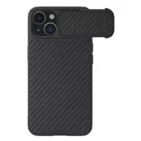 Nillkin Synthetic Fiber S Apple iPhone 14 with camera, dėklas telefonui juodos spalvos