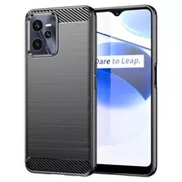 Carbon Realme C35 flexible silikoninis carbon dėklas telefonui juodos spalvos