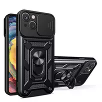 Hybrid Armor Camshield Apple iPhone 14 Plus armored camera dėklas telefonui juodos spalvos
