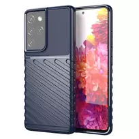 Thunder Samsung Galaxy S23 Ultra silikoninis armor dėklas telefonui mėlynos spalvos