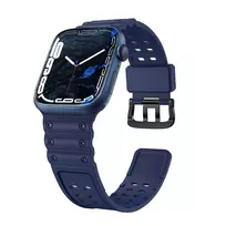 Apyrankė Triple Protection Apple Watch SE apyrankė, 9, 8, 7, 6, 5, 4, 3, 2, 1 (41, 40, 38 mm) mėlynos spalvos