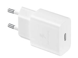 EP-T1510EWE + EP-DA705BWE Samsung 15W kelioninis įkroviklis + USB-C/USB-C Data kabelis baltos spalvos (OOB Bulk)