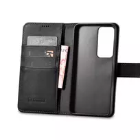 iCarer Wallet Samsung Galaxy S23 Plus leather wallet dėklas telefonui juodos spalvos