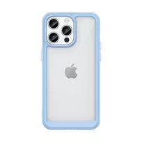 Apple iPhone 15 Pro Max Outer Space Reinforced Flexible Frame – dėklas telefonui mėlynos spalvos