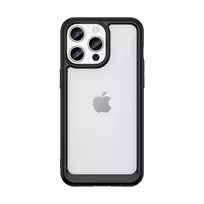 Apple iPhone 15 Pro Max Outer Space Reinforced Flexible Frame – dėklas telefonui juodos spalvos