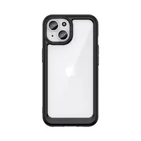 Reinforced with flexible frame Apple iPhone 15 Plus Outer Space – dėklas telefonui juodos spalvos