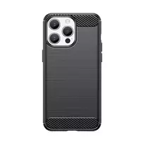 Flexible carbon pattern Apple iPhone 15 Pro Max Carbon – dėklas telefonui juodos spalvos