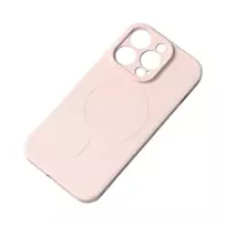 MagSafe Compatible silikoninis Apple iPhone 15 Pro Max silikoninis – dėklas telefonui rožinės spalvos