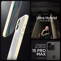 Spigen Crystal Hybrid, sand beige – iPhone 15 Pro Max