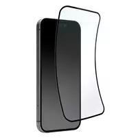 Hibridinė ekrano apsauga Puro Flexible Glass D3O su juodu rėmeliu Apple iPhone 16 Plus / iPhone 15 Pro Max / iPhone 15 Plus