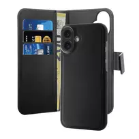 Puro Wallet Detachable MagSafe 2in1 Apple iPhone 16 – dėklas telefonui juodos spalvos