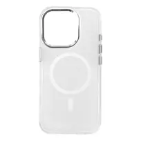 Glitter MagSafe Apple iPhone 16 Pro – dėklas telefonui baltos spalvos
