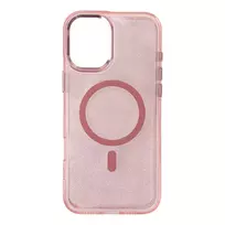 Glitter MagSafe Apple iPhone 16 Plus – dėklas telefonui rožinės spalvos