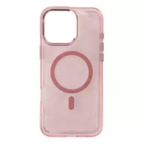 Glitter MagSafe Apple iPhone 16 Pro – dėklas telefonui rožinės spalvos