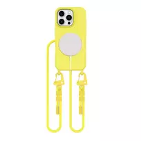 Tech-Protect MagNecklace MagSafe with Lanyard Apple iPhone 16 Pro Max – dėklas telefonui geltonos spalvos