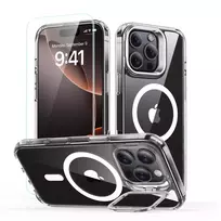ESR CLASSIC HYBRID KICKSTAND HALOLOCK MAGSAFE & Apsauginis stiklas IPHONE 16 PRO CLEAR