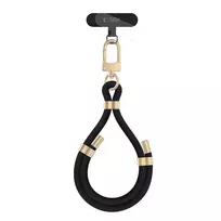 Tech-Protect C4S ROPE WRIST STRAP juodos spalvos ir aukso spalvos