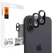Spigen OPTIK GLAS.TR CAMERA PROTECTOR 2-PACK Apple iPhone 16 / 16 PLUS BLACK
