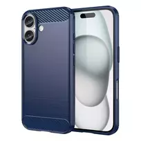 Carbon Apple iPhone 16 silikoninis – dėklas telefonui mėlynos spalvos