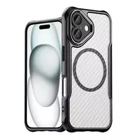 Leading Series MagSafe silikoninis Apple iPhone 16 Plus – dėklas telefonui juodos spalvos