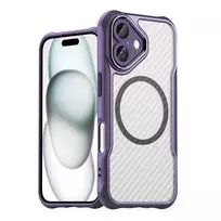 Leading Series MagSafe silikoninis Apple iPhone 16 Plus – dėklas telefonui violetinės spalvos