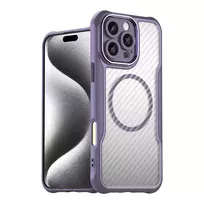 Leading Series MagSafe silikoninis Apple iPhone 16 Pro Max – dėklas telefonui violetinės spalvos
