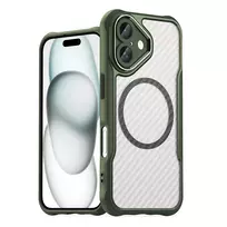 Leading Series MagSafe silikoninis Apple iPhone 16 Plus – dėklas telefonui žalios spalvos