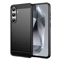 Carbon Case do Samsung Galaxy S24 FE – dėklas telefonui juodos spalvos