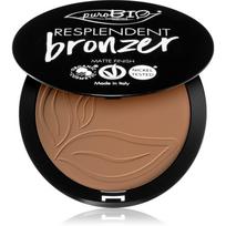 puroBIO Cosmetics Resplendent bronzinė pudra , matinio efekto atspalvis 01 Pale brown 9 g
