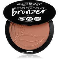 puroBIO Cosmetics Resplendent bronzinė pudra , matinio efekto atspalvis 03 Beige Brown 9 g