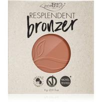 puroBIO Cosmetics Resplendent bronzinė pudra užpildas atspalvis 03 Beige Brown 9 g