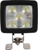 Darbo šviesos diodų apšvietimas, reguliuojamas, 60W, 1820/5200lm, kvadratinis, 10/30V, baltos spalvos, Deutsch kištukas, itin plati šviesa, 20 LED, Kramp