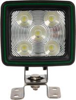 Darbinis LED žibintas, 67W, 5600lm, kvadratinis, baltas, 111x82,5x99mm, "Deutsch" kištukas, platus šviesos srautas, 20 šviesos diodų, "Kramp