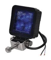 Darbo šviesos diodas LED, 8W, 720lm, kvadratinis, 10/12/36V, mėlynas, 101,8x42,5x70mm, Flood, Kramp