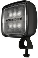 Darbinė LED lemputė, 20W, 1900lm, kvadratinė, 12/24V, balta, 59x104x94mm, Deutsch 2-pin, Wide flood, 6 LED, KL 2001, gamintojas Nordic Lights