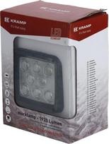 Darbo šviesos diodas LED, 24W, 1920lm, kvadratinis, baltas, 95x84x105mm, Deutsch kištukas, prožektorius, 8 šviesos diodai, Kramp