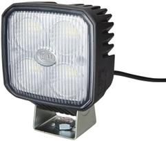 Darbinis LED žibintas, 1000lm, kvadratinis, 12/24V, baltas, 122x53x95mm, spaustukas, prožektorius, 4 LED, Hella