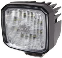 Darbinis LED žibintas, kvadratinis, 12/24 V, skaidrus/baltas, "Hella
